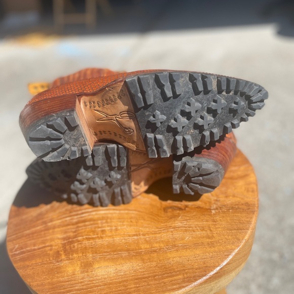 PSkaufman Hand dyed twister cowboy boots with Alta sole 8.5 - Picture 3 of 10